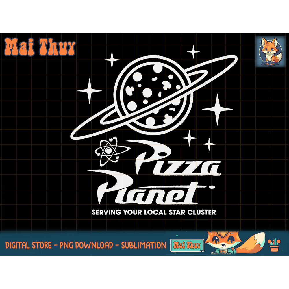 Disney Pixar Toy Story Pizza Planet Silver Logo T-Shirt copy.jpg
