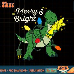 disney pixar toy story rex merry & bright t-shirt copy png