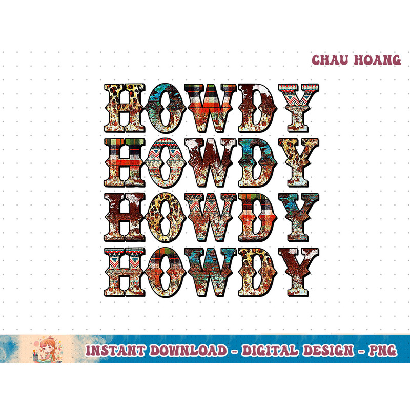 Vintage Howdy Rodeo Western Country Southern Cowgirl Cowboy T-Shirt copy.jpg