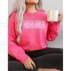 transparent leopard mama sweatshirt