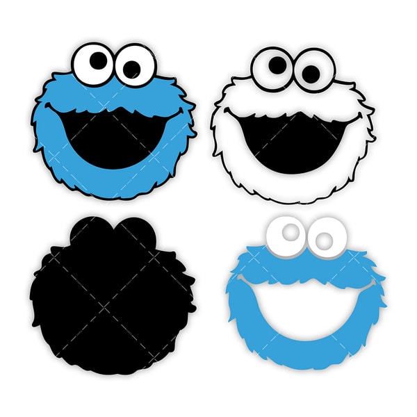 Printable Cookie Monster Face