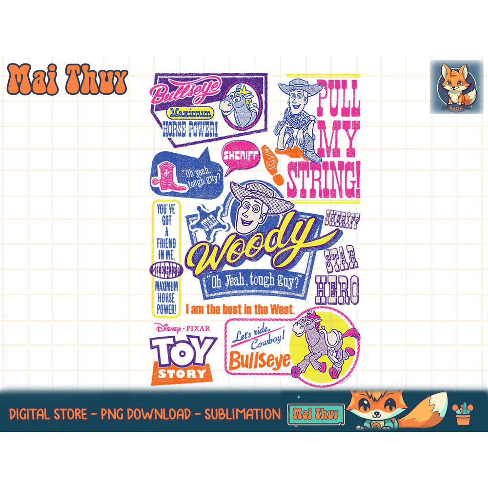 Disney PIXAR Toy Story Woody & Bullseye Vintage Retro T-Shirt copy.jpg