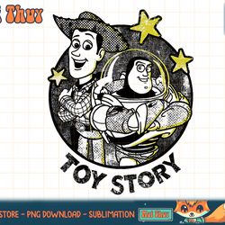disney pixar toy story woody & buzz color pop stars t-shirt copy png