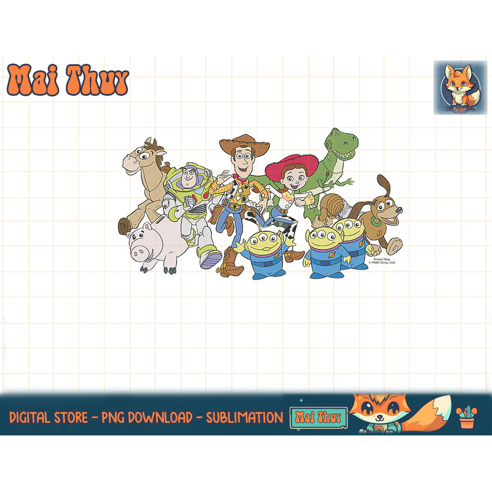 Disney Pixar Toy Story Woody & The Gang Action Shot T-Shirt copy.jpg