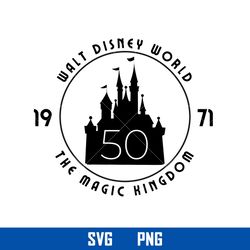 walt disney world the magic kingdom 1971 svg, disney svg, png digital file