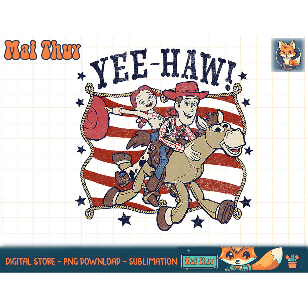 Disney Pixar Toy Story Woody And Jessie 4th Of July Poster T-Shirt copy.jpg