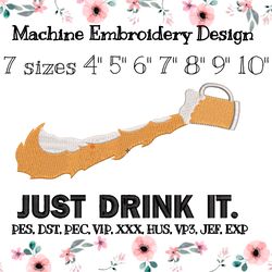 nike embroidery design just drink it