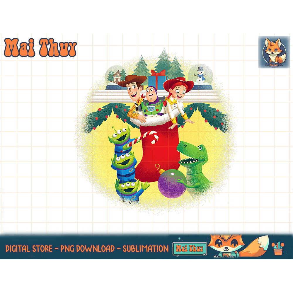 Disney PIXAR Toy Story Woody, Jessie, Buzz & Aliens Holiday T-Shirt copy.jpg