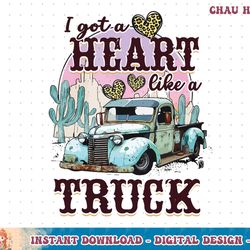 western sunset cowgirl i got a heart like a truck sweatshirt copy png