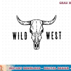 wild westboho cow skull rodeo western country southern t-shirt copy png