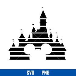 mickey castle svg, mickey mouse svg, disney svg, png digital file