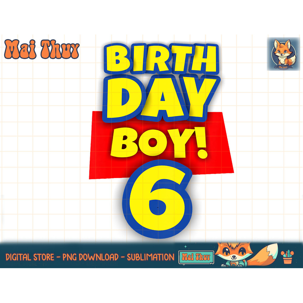 Kids 6 Year Old Toy Birthday Boy Gift T-Shirt copy.jpg