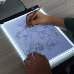 Portable LED Light Tracing Pad - Sleek Design for On-the-Go Creativity & Ideal for Drawing, Sketching & Calligraphy
