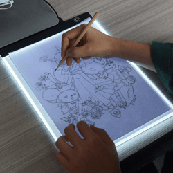 portable led light tracing pad - sleek design for on-the-go creativity & ideal for drawing, sketching & calligraphy