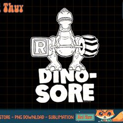kids toy story - dino-sore t-shirt copy png