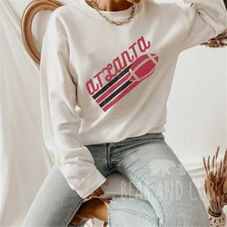 vintage atlanta football crewneck sweatshirt, retro atlanta football shirt, men's and women's sweatshirt, throwback atla