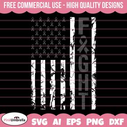 skin cancer fight usa flag svg, cancer ribbon svg, skin cancer awareness svg, black ribbon svg, svg cut file for cricut