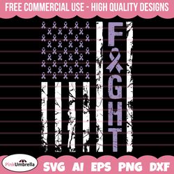 testicular cancer fight usa flag svg, cancer ribbon svg, testicular cancer awareness svg, orchid ribbon svg, svg cut fil