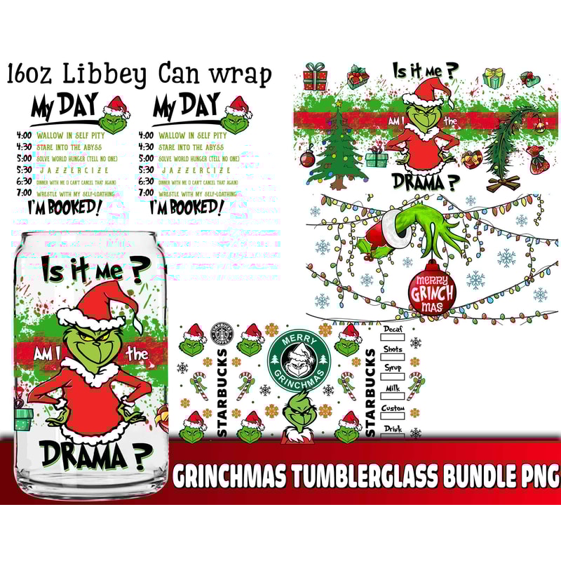 Grinchmas Tumblerglass bundle png .jpg