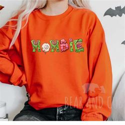 Mombie Sweatshirt, Retro Halloween Mom Crewneck, Funny Halloween Sweater, Spooky Sweatshirt, Gift for Mom, Cozy Fall Cre