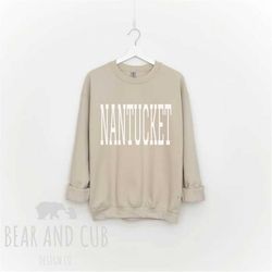 oversized nantucket sweatshirt, throwback nantucket crewneck sweatshirt, nantucket shirt, nantucket gift, nantucket isla