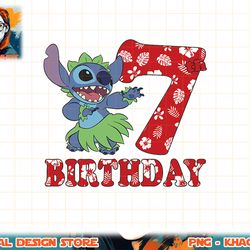 disney lilo & stitch 7th birthday stitch hula dancer png