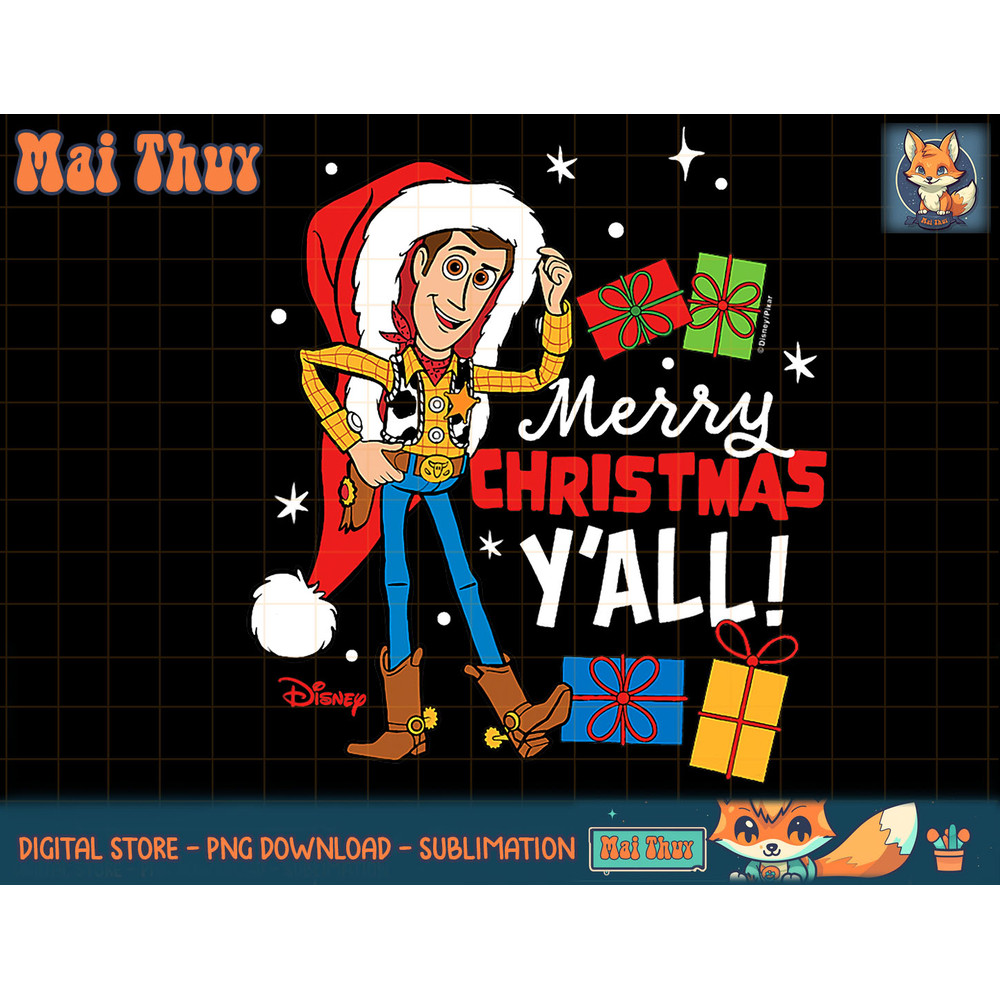 Toy Story - Woody Merry Christmas Y all T-Shirt copy.jpg