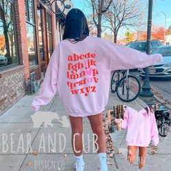 abcs i love you valentine's sweatshirt, teacher valentine's day sweatshirt, valentine teacher shirt, cute valentine's da