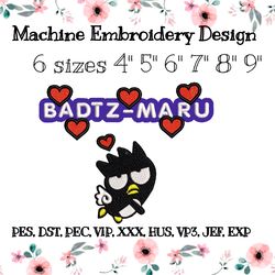 embroidery design badtz-maru
