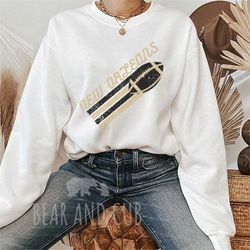 vintage new orleans football crewneck sweatshirt, retro football shirt, men's and women's sweatshirt, throwback new orle