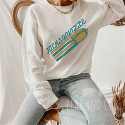 vintage jacksonville football crewneck sweatshirt, retro jacksonville football, mens and womens sweatshirt, throwback ja