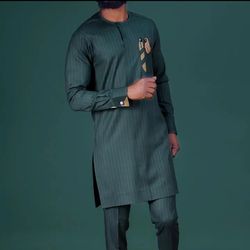 african men clothing, 2pics men sets, cotton fabric, different sizes and colors, men wesrs, all occassion, wedding suit