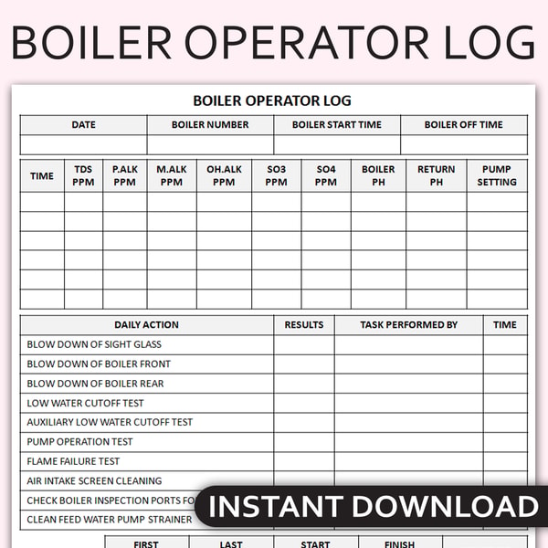 Printable Boiler Operator Log Sheet Boiler Maintenance Trac Inspire printable-boiler-operator-log-sheet-boiler-maintenance-trac-inspire
