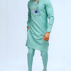 african men clothing, 2pics men sets, cotton fabric, different sizes and colors, men wesrs, all occassion, wedding suit