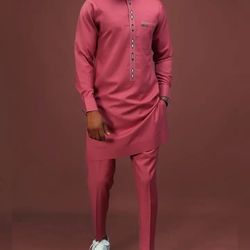 african men clothing, 2pics men sets, cotton fabric, different sizes and colors, men wesrs, all occassion, wedding suit