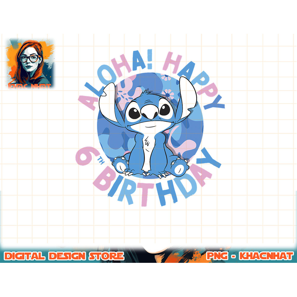 Disney Lilo & Stitch Aloha Happy 6th Birthday.jpg
