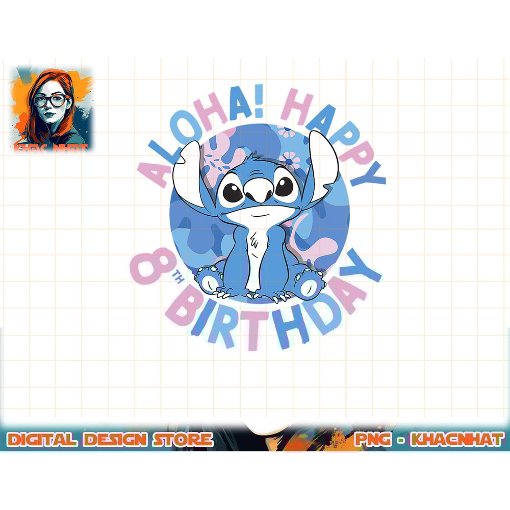 Disney Lilo & Stitch Aloha Happy 8th Birthday.jpg