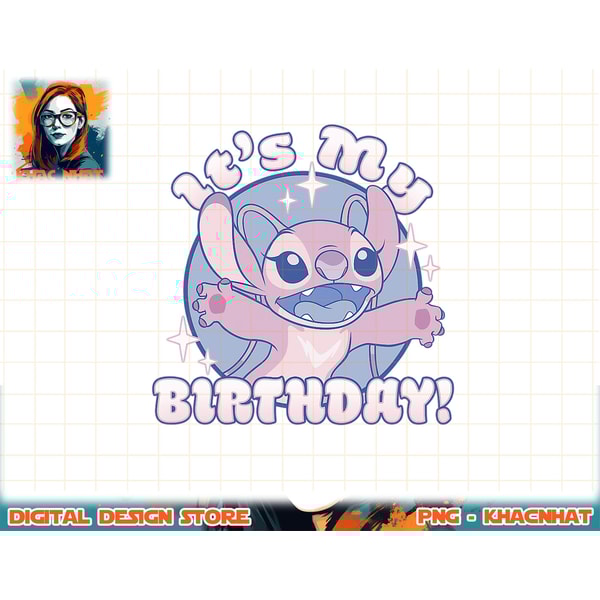 Disney Lilo & Stitch Angel It My Birthday png | Inspire Uplift