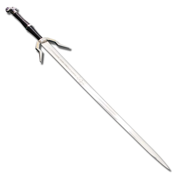 Silver Rune Sword Of Geralt Of Rivia 3 The Witcher 3 Replica Swords, Monster Sword Of The Wolf, Sword of the Feline, HandForged Sword 2.png