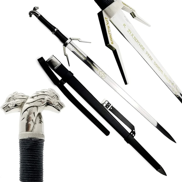 Silver Rune Sword Of Geralt Of Rivia 3 The Witcher 3 Replica - Inspire ...
