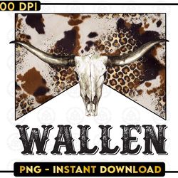 bull skull wallen png, leopard bull skull png, country western png, western png, country music png, dangerous tour 2022,