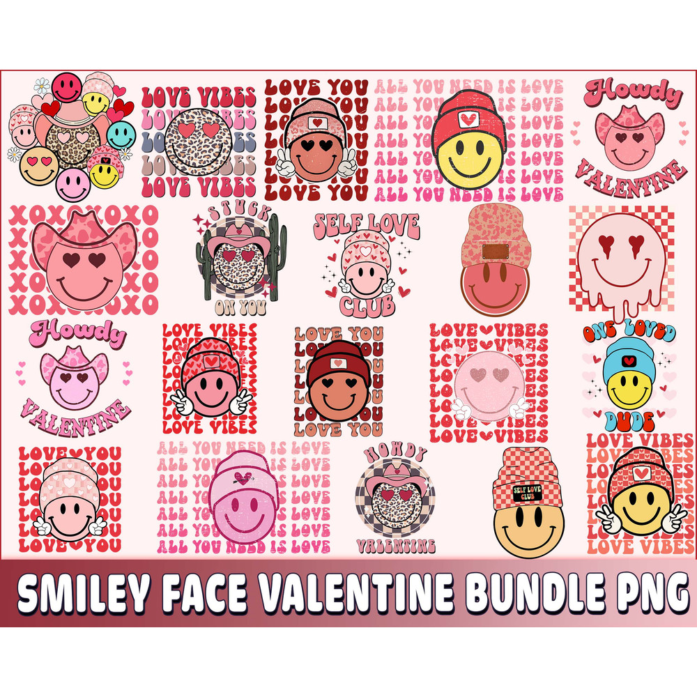 Smiley Face valentine bundle PNG.jpg