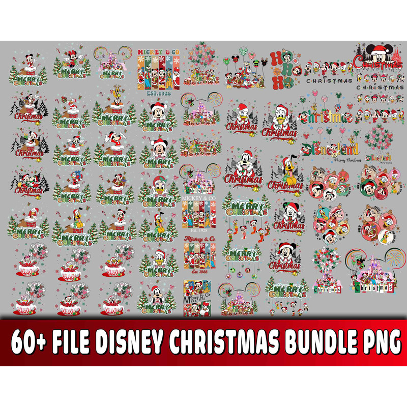 60+ file Disney christmas bundle PNG.jpg