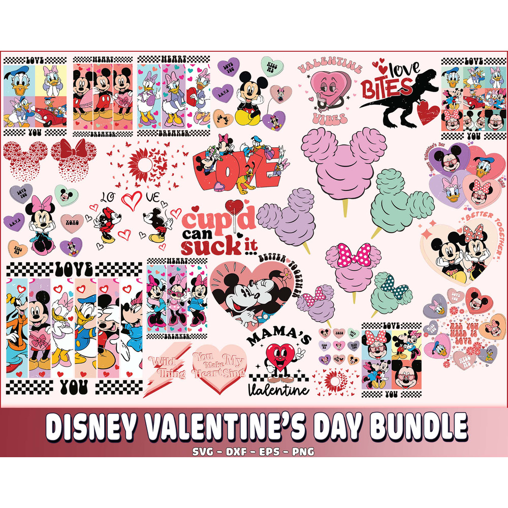 Valentine’s Day SVG bundle ,Mickey Valentine bundle SVG.jpg
