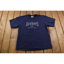 Vintage 1990s Lee Sport Dallas Cowboys NFL Graphic T-Shirt / Streetwear / Retro Style / NFL Football /  90s Graphic Tee