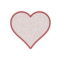 Heart stipple stitch embroidery design,Heart stippling stitch embroidery design,Fun embroidery design-031