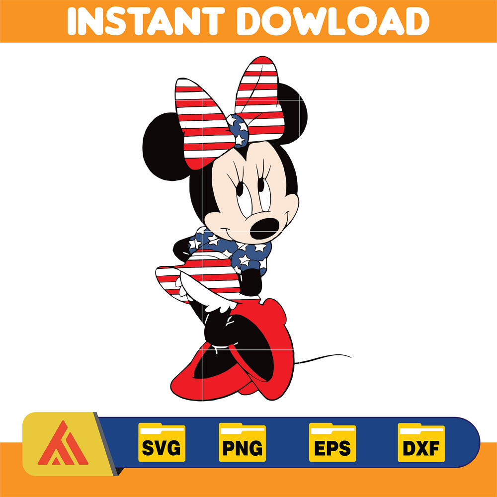 Mouse And Friends 4th Of July Png, Red White And Blue, American Freedom, Happy 4th Of July, Fourth Of July Png, Family Vacation 2023 1.jpg