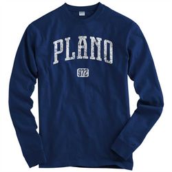 LS Plano 972 Texas Tee - Long Sleeve T-shirt - Men  S M L XL 2x 3x 4x - Plano Shirt, Dallas, DFW