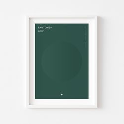 posy green pantone color digital print, green color, abstract modern art print, printable wall art, wall decor