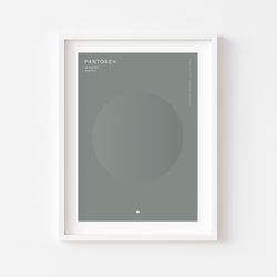 slate gray pantone color digital print, olive green color, abstract modern art print, printable wall art, wall decor